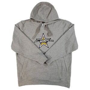 Adidas All-American Bowl Hoodie Sweatshirt Gray Fleece Pullover Men's XL